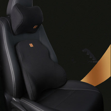 Car Memory Foam Headrest Lumbar Cushion Set