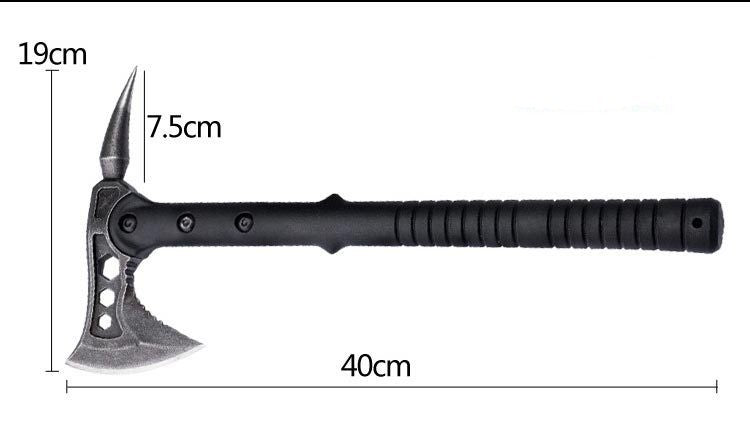 Hacha para acampar al aire libre de acero inoxidable multifuncional