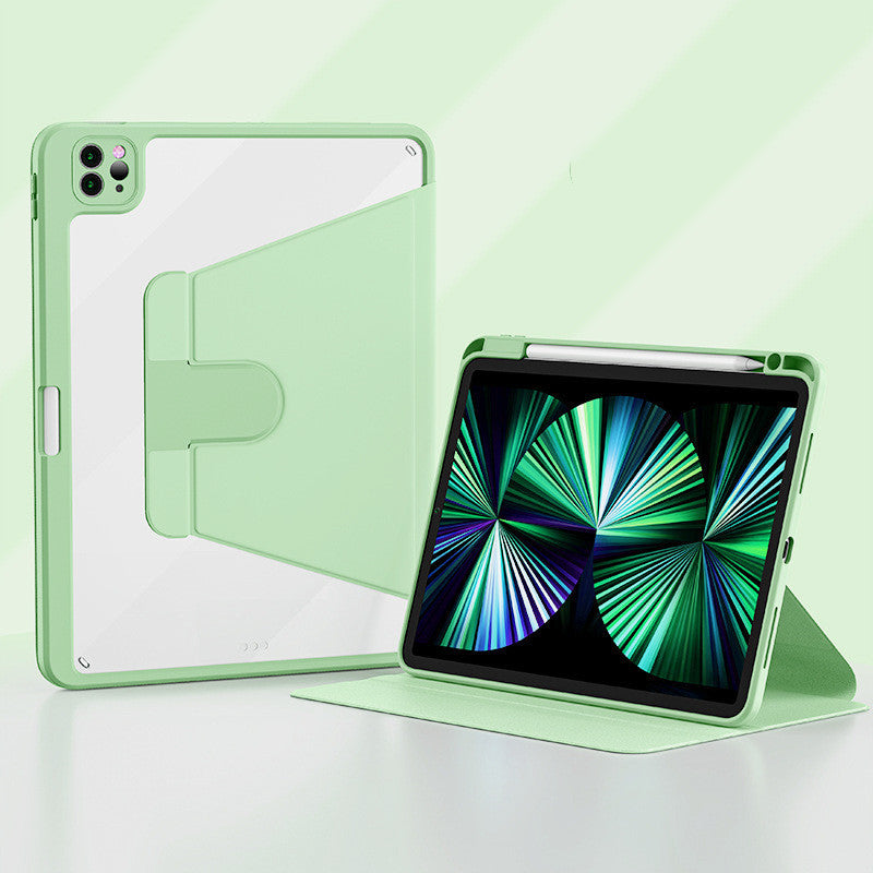 Étui pivotant pour tablette avec couvercle pour porte-stylos