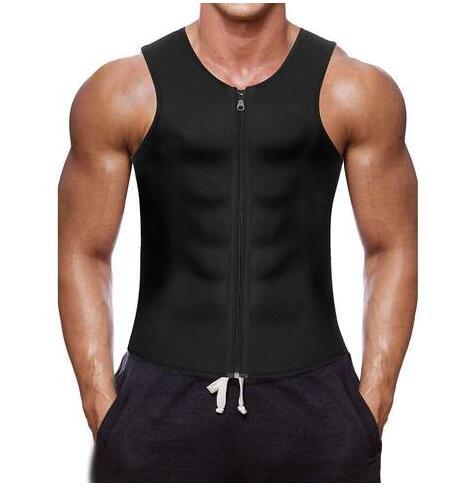Taille finale pour GILET DE SAUNA EN NÉOPRÈNE ZIPPER POUR HOMMES
