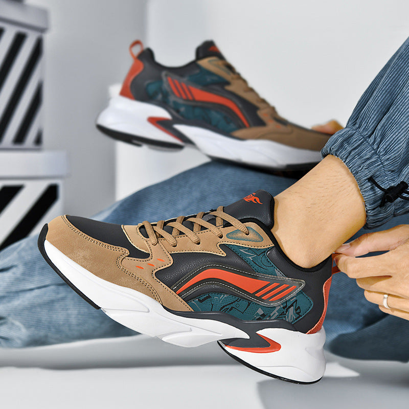 Zapatilla casual de cuero de moda para hombre