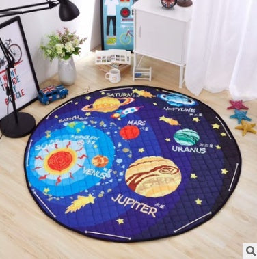 Tapis de rangement pour voiture en coton, modèles d'explosion Ins, tapis de rangement pour jouets, sortie ronde, tapis d'escalade pour enfants, sac de rangement