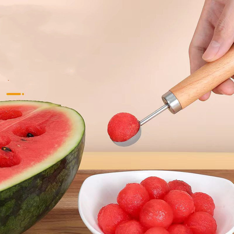 Gadgets de cuisine en acier inoxydable, artefact de coupe de pastèque