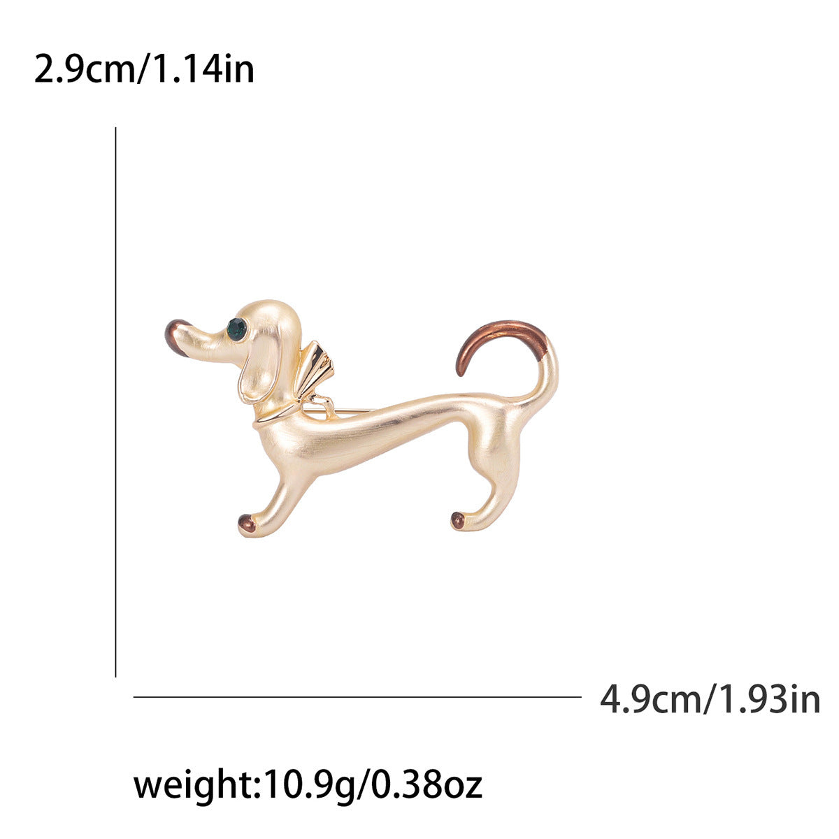 Mignon dégoulinant d'huile saucisse chien Animal broche Simple même Style broche ornement