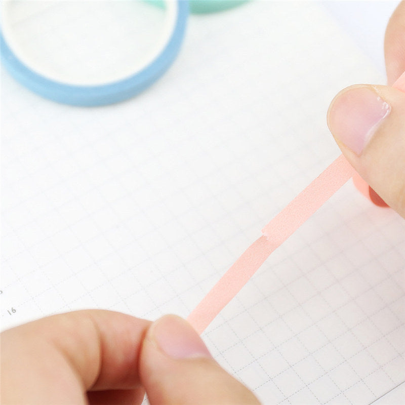 Cinta de papel de color sólido con cuenta manual