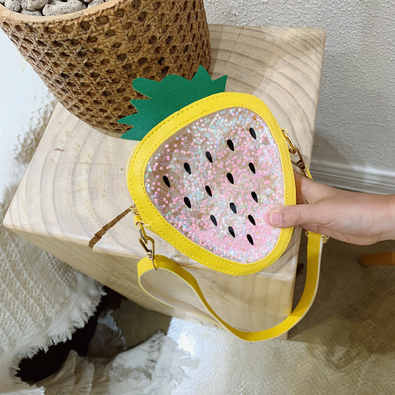 Sac de gelée à une épaule ananas fraise pour enfants d'été