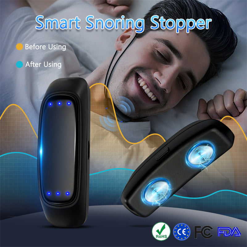 Dispositif Anti-ronflement intelligent EMS, Solution efficace pour arrêter le ronflement, aide au sommeil, réduction du bruit, stimulateur musculaire Portable