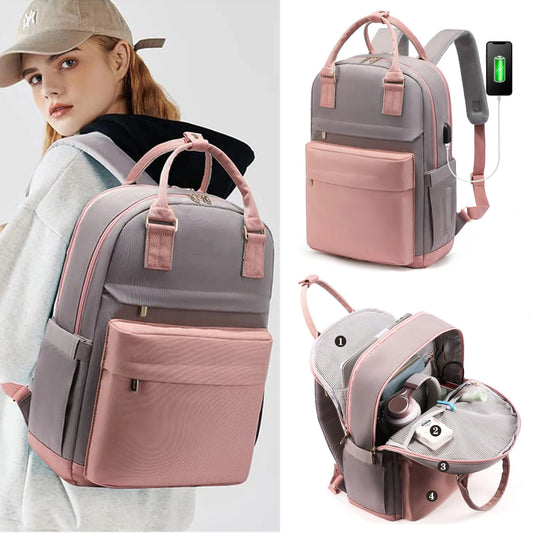 Sac à dos pour filles, sac pour ordinateur Portable de grande capacité, sac à dos de voyage Portable