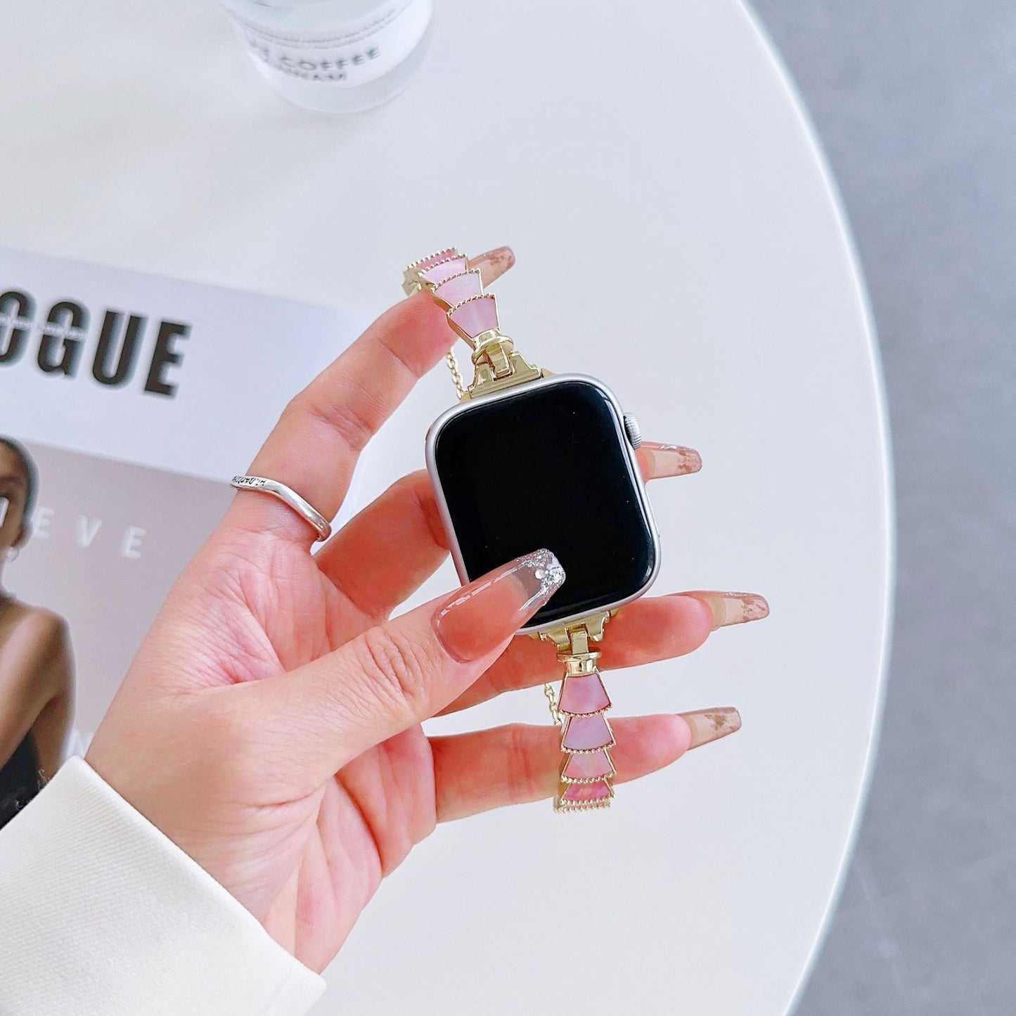 Bracelet à coquillages dégradés pour femmes