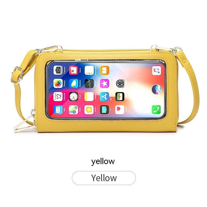 Anti-Theft Credit Card Touch Screen Phone Bag All-match Crossbody Wallet