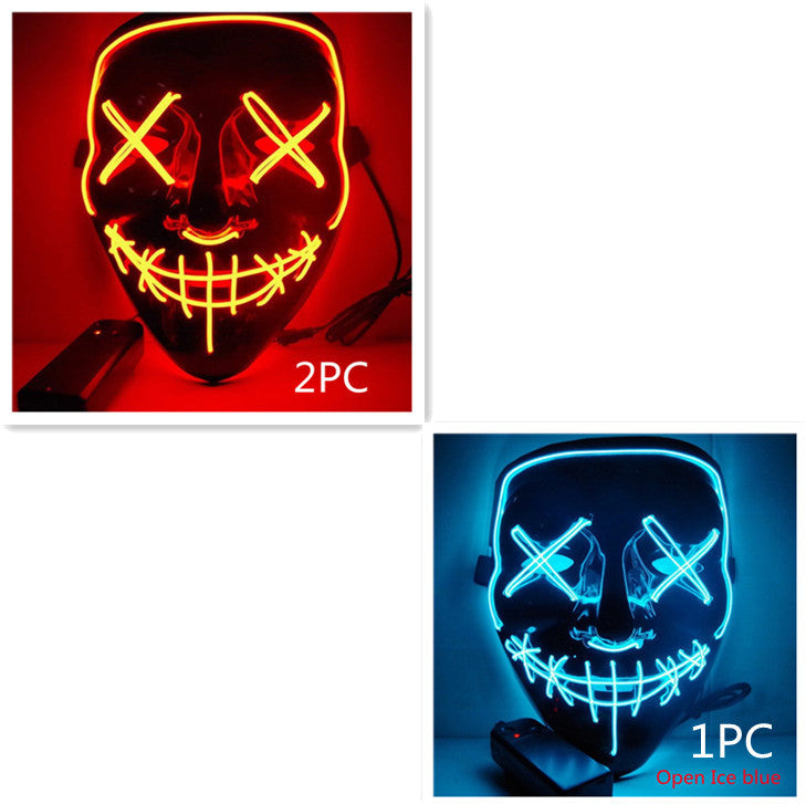 Máscara luminosa Line Up Festive Led Glitter Grimace