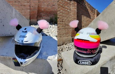 Casque de moto boule décorative tresse sale accessoires de casque de Ski