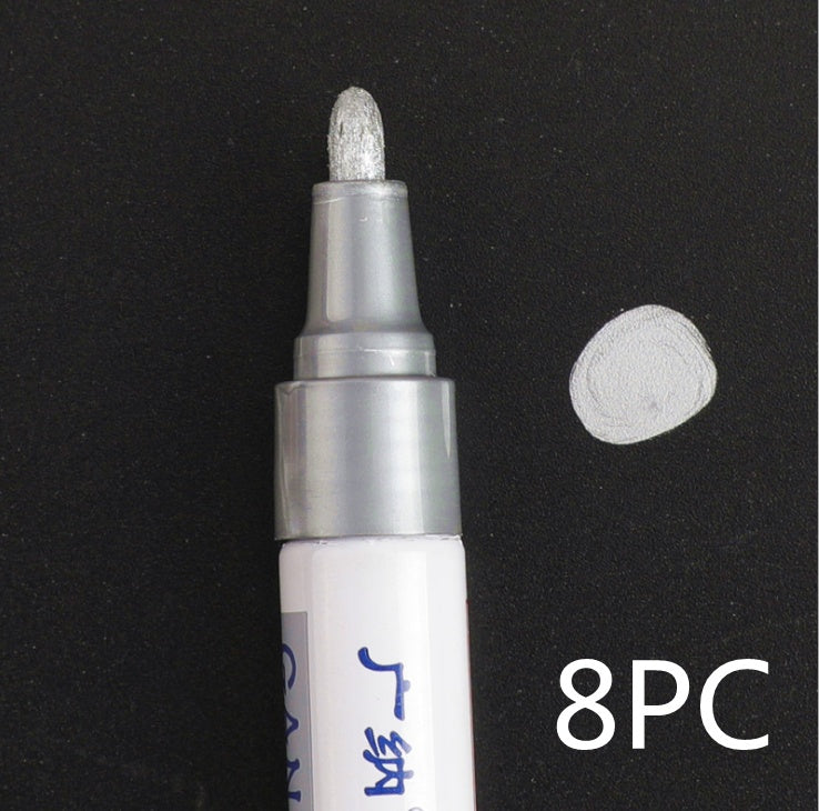 Stylo étanche coloré, bande de roulement de pneu de voiture, peinture permanente en métal CD