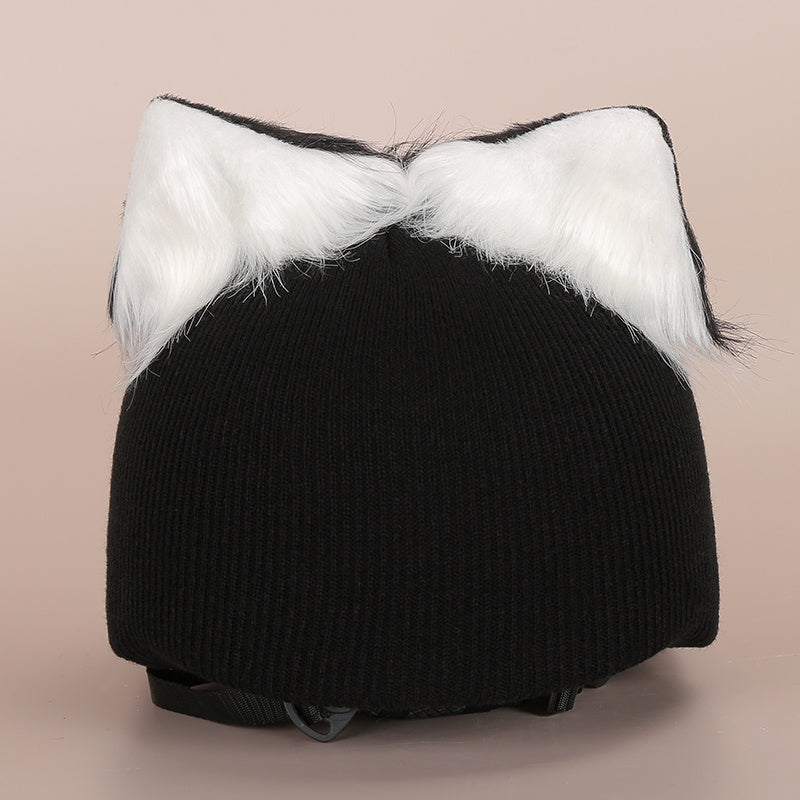 Ski Decoration Cute Cartoon Helmet Hat Set