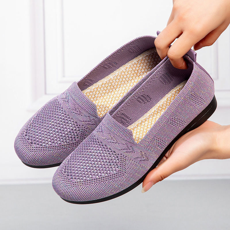 Chaussures en tissu ajouré en maille pour femmes à la mode