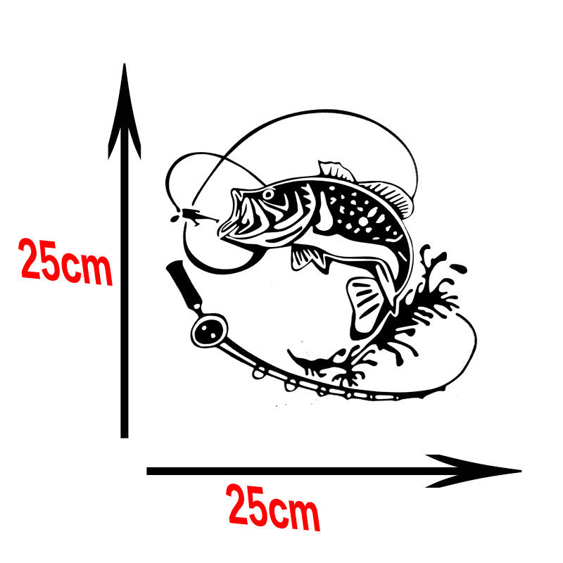 New Year Stickers Year Fish Bumper Stickers Creative Personality Car Decorative Car Sticker Bumper Stickers Window Door Decals Stickers