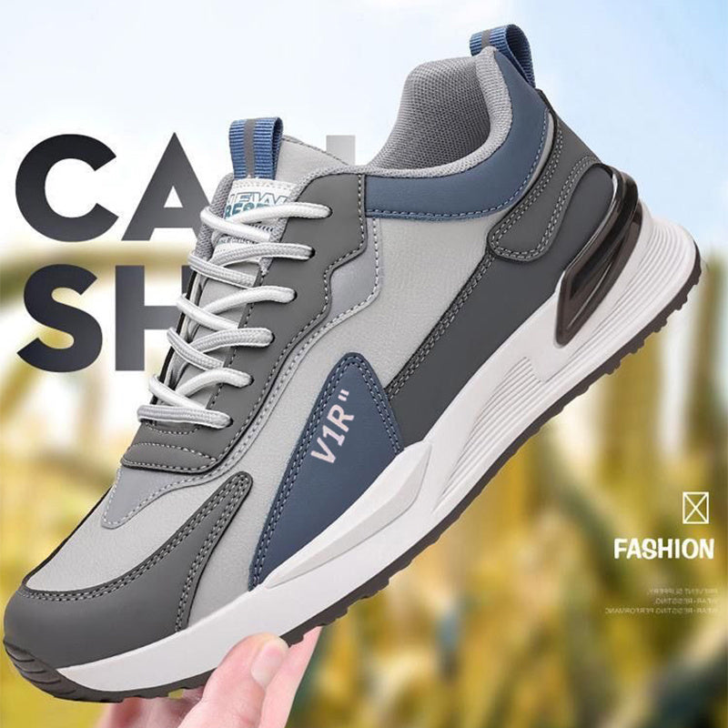 Chaussures décontractées pour hommes, baskets à lacets à semelle souple, chaussures de sport polyvalentes et tendance