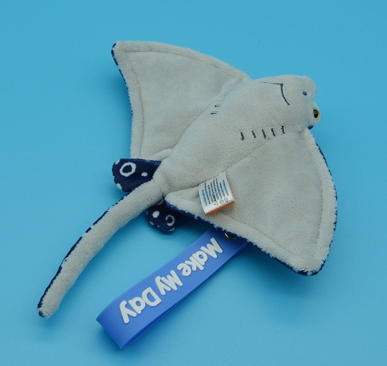 Marine Life Manta Ray Pez Mandarín Marioneta De Felpa Y Colgante De Muñeca Para Niños