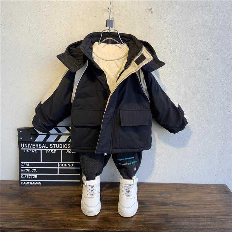 Veste rembourrée de camouflage d'hiver pour bébé de style étranger pour garçon