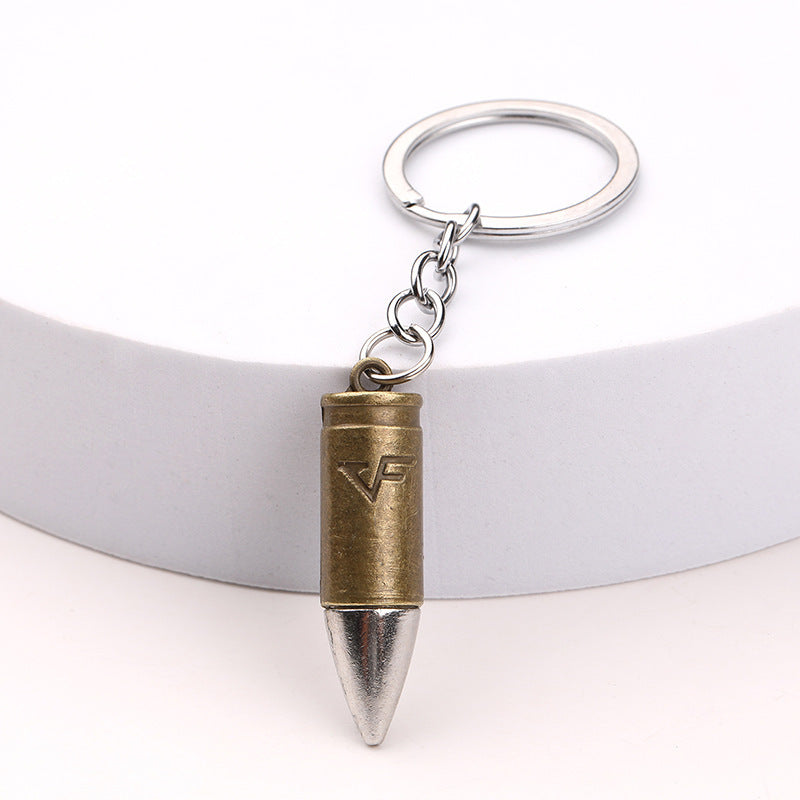 Pendentif porte-clés en métal modèle Bullet