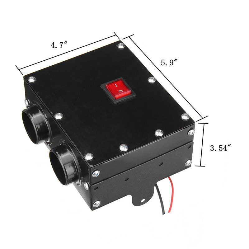 Exportation mini voiture chauffage électrique voiture chauffage électrique chauffage ventilateur chauffage dégivreur 12V24V désembuage