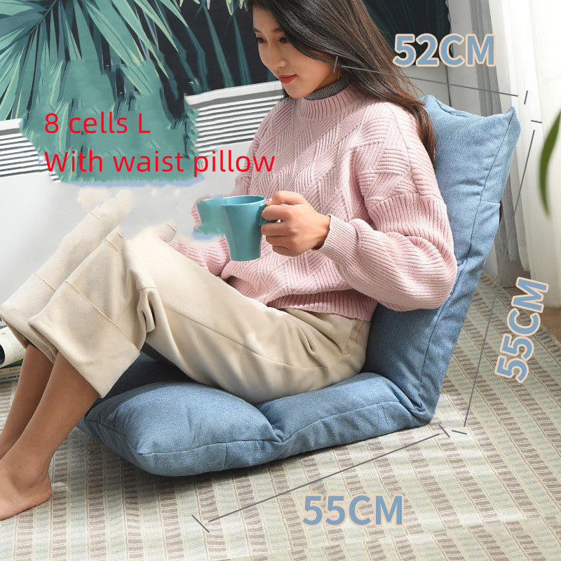 Balcón con sofá perezoso equipado con tatami moderno