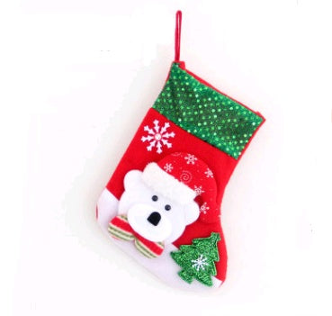 Decoraciones navideñas Calcetines de Papá Noel Colgante para árbol de Navidad Calcetines de Navidad Bolsa de regalo Bolsa de Navidad