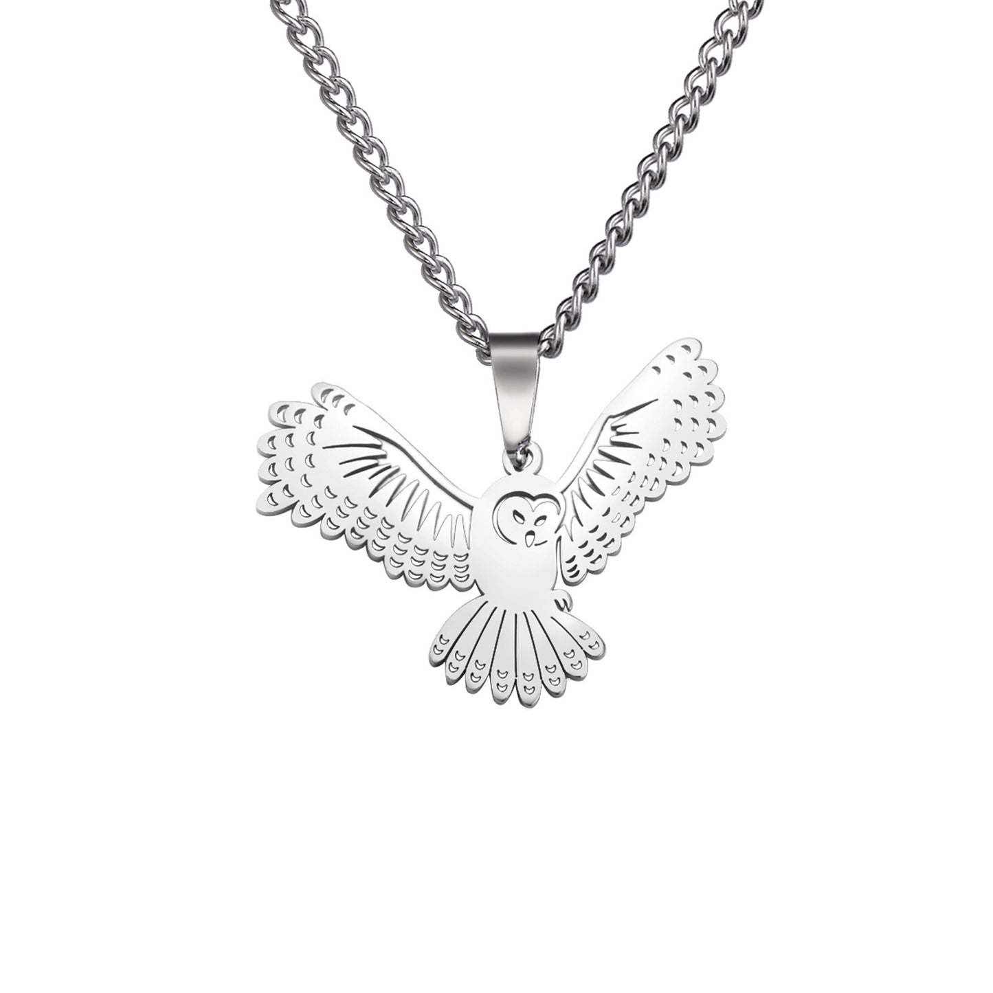 Phoenix Pendant Necklace Women's Men's Hip Hop Stainless Steel