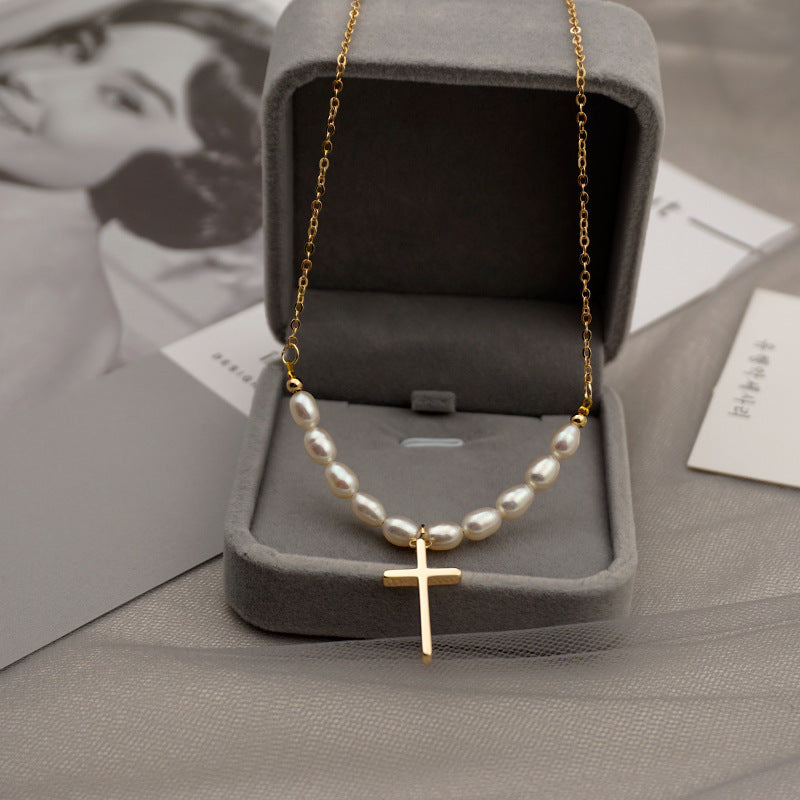 Fashion Cross Ladies Clavicle Chain