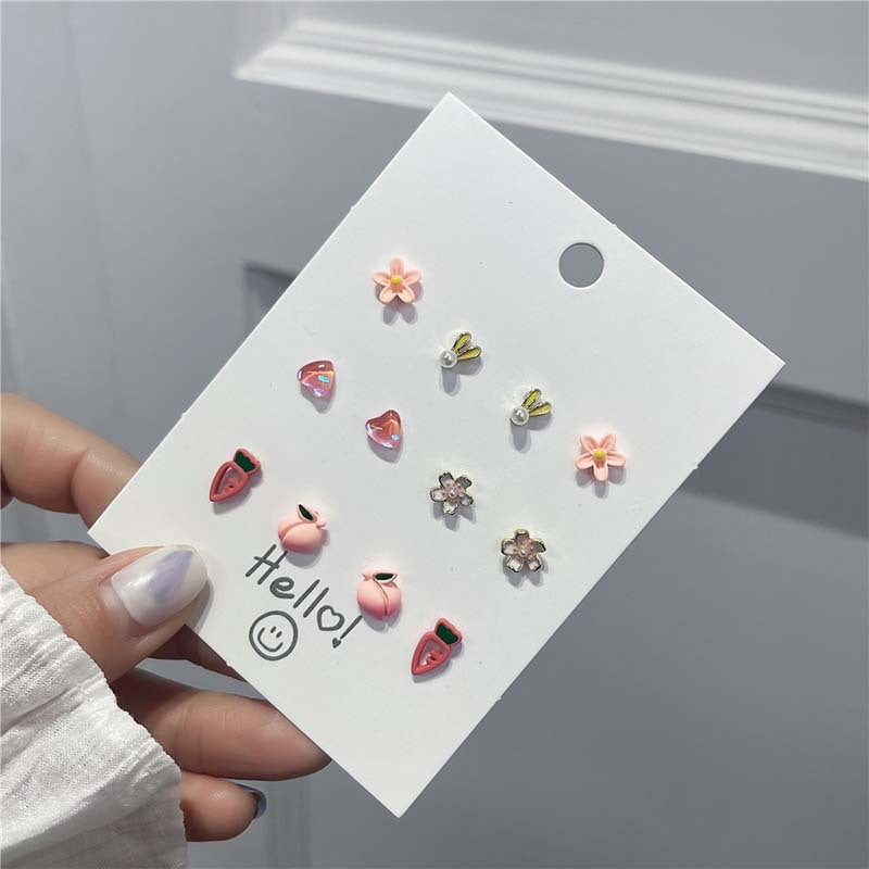 Boucles d'oreilles à tige en argent sterling pour femme
