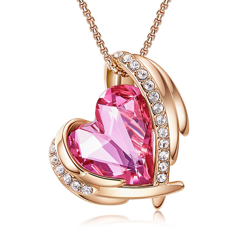 Collier ange pour femme, Niche créative, pendentif en cristal, collier Simple assorti avec tout