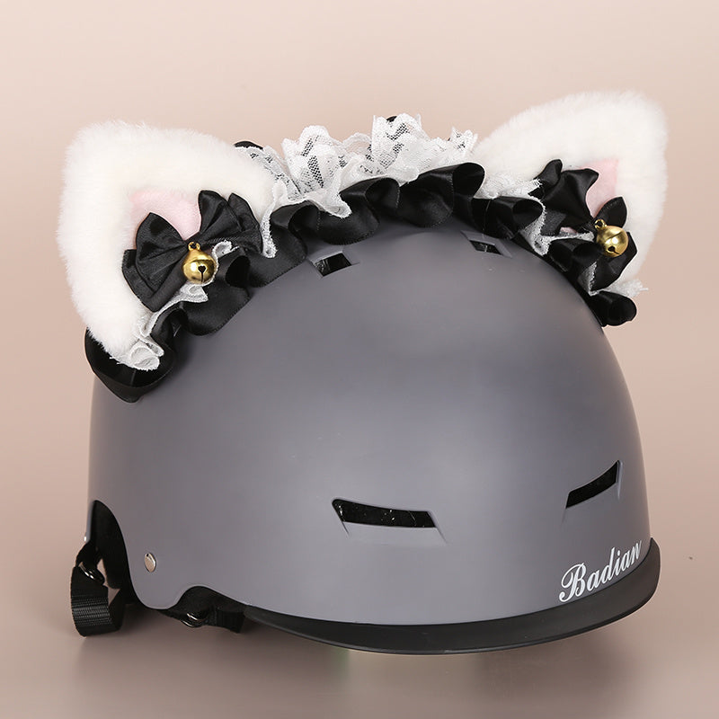 Ski Decoration Cute Cartoon Helmet Hat Set