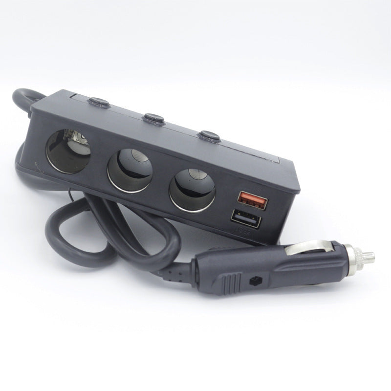 New Cigarette Lighter, One For Three Cars, High Power Car Charger