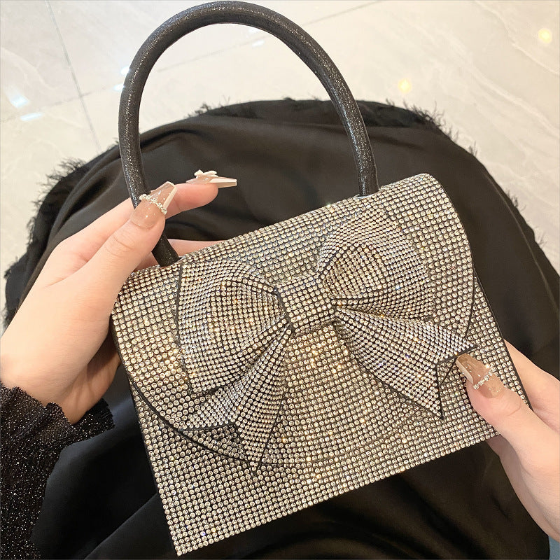 Bolsa de diamantes de imitación Lux de entrada europea y americana portátil