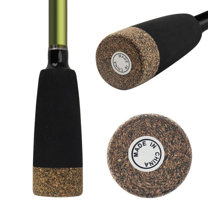 Caña de pescar de 4 secciones, caña secundaria de carretera, caña de pescar portátil de carbono de sección corta