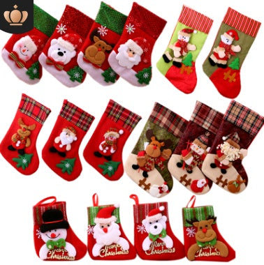 Decoraciones navideñas Calcetines de Papá Noel Colgante para árbol de Navidad Calcetines de Navidad Bolsa de regalo Bolsa de Navidad