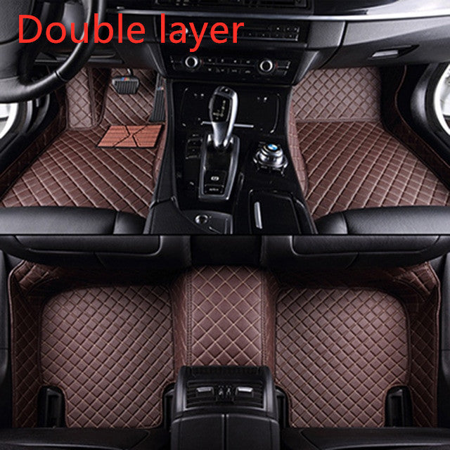 Alfombrilla de cuero para coche completamente rodeada, protección para todo tipo de clima
