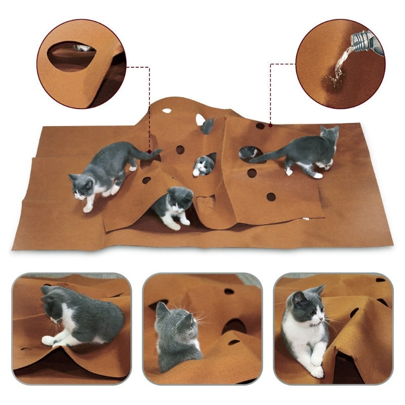 Tapis de jeu pliable pour animaux de compagnie, tapis d'entraînement pour animaux de compagnie, résistant aux rayures, jouets, tapis de morsure, livraison directe