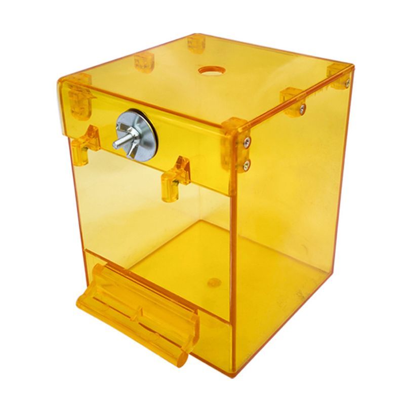 Bain d'oiseaux externe, bain Transparent, bassin carré, fournitures pour oiseaux, fournitures pour animaux de compagnie