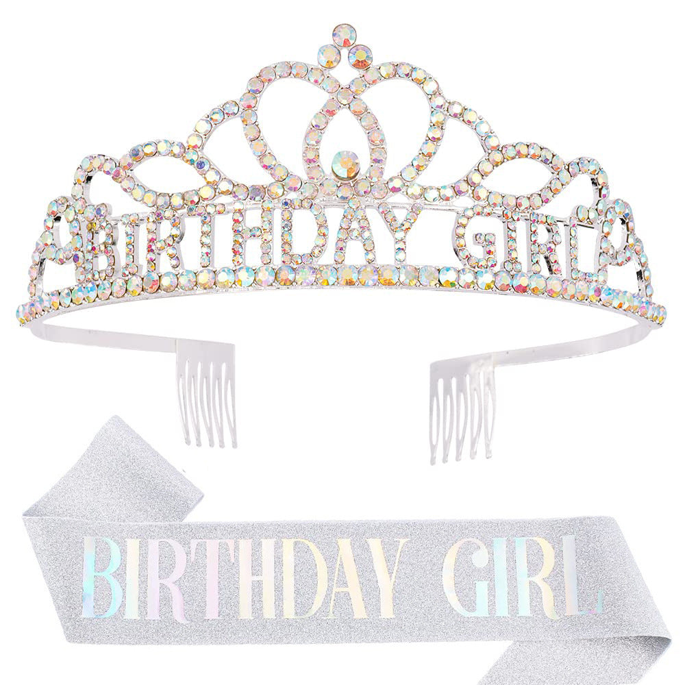 Party Decorative Crown Shoulder Ceremonial Belt Girl Birthday Crown Strap