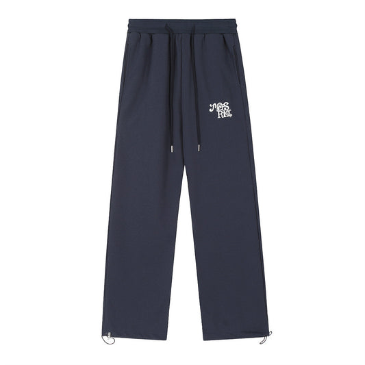 Men's Loose Wide-leg Mopping Drawstring Sweatpants