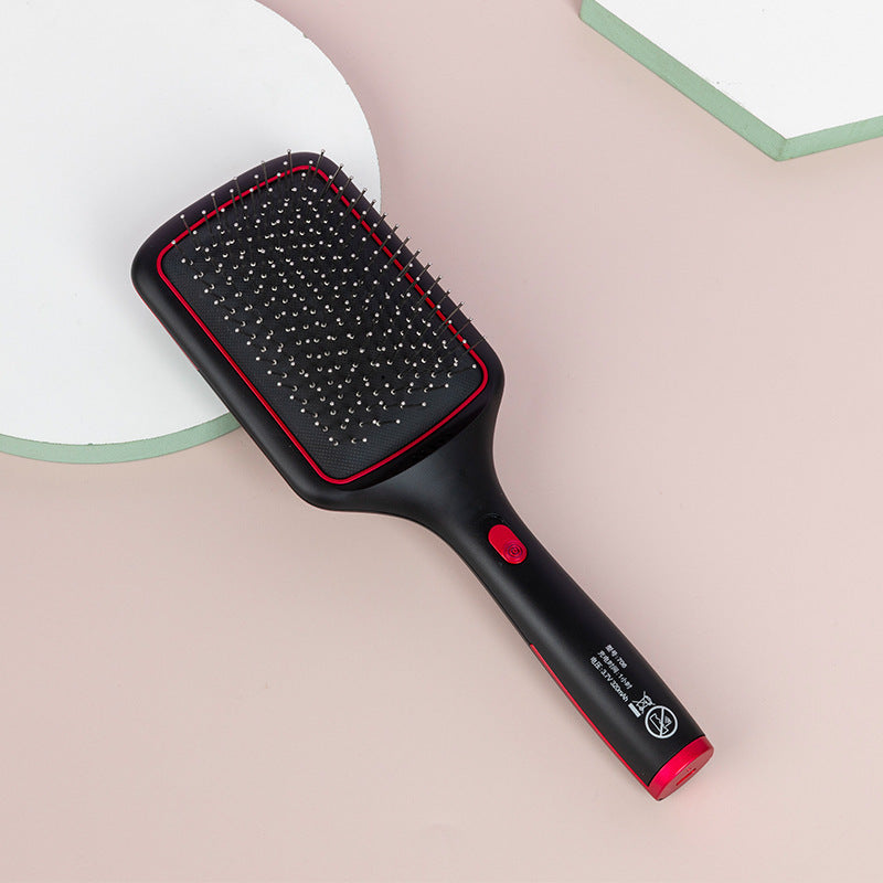 Peigne à cheveux lisses à chargement sans fil, Ion négatif, Vibration soufflante, fournitures de beauté