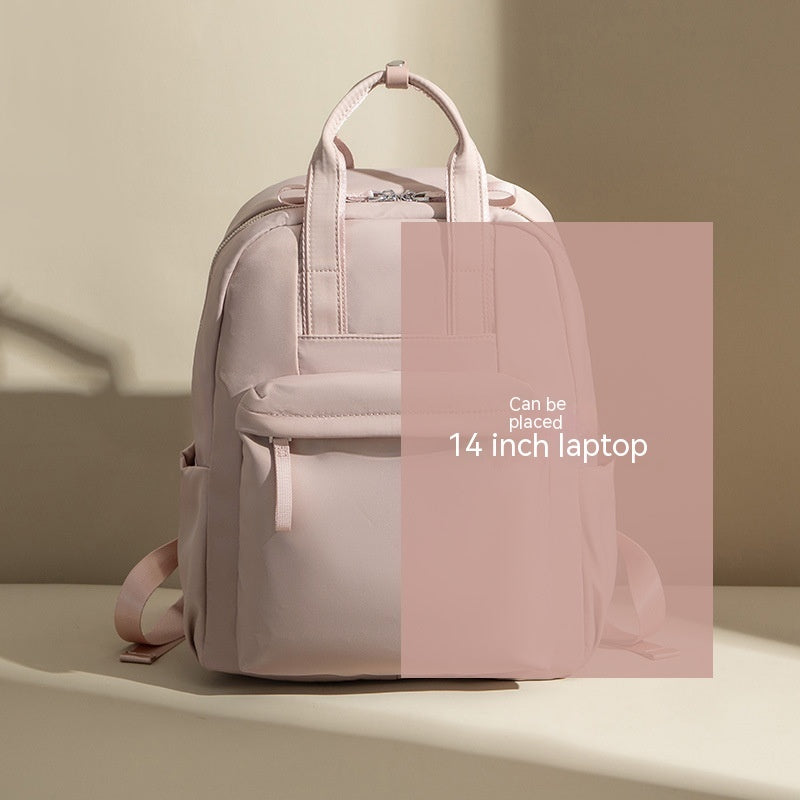 Mochila para ordenador Commuter de 14 pulgadas, mochila sencilla de tela Oxford que combina con todo, bolsa de viaje de gran capacidad