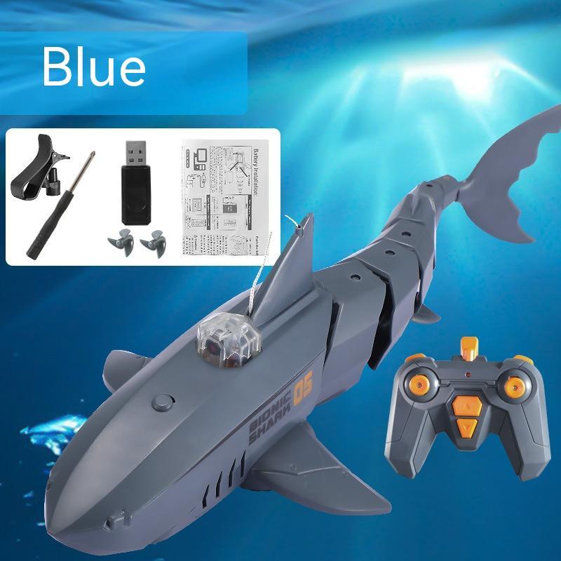 Requin télécommande téléphone portable App caméra 30W charge électrique balançoire imbibable modèle Megalodon jouet pour enfants