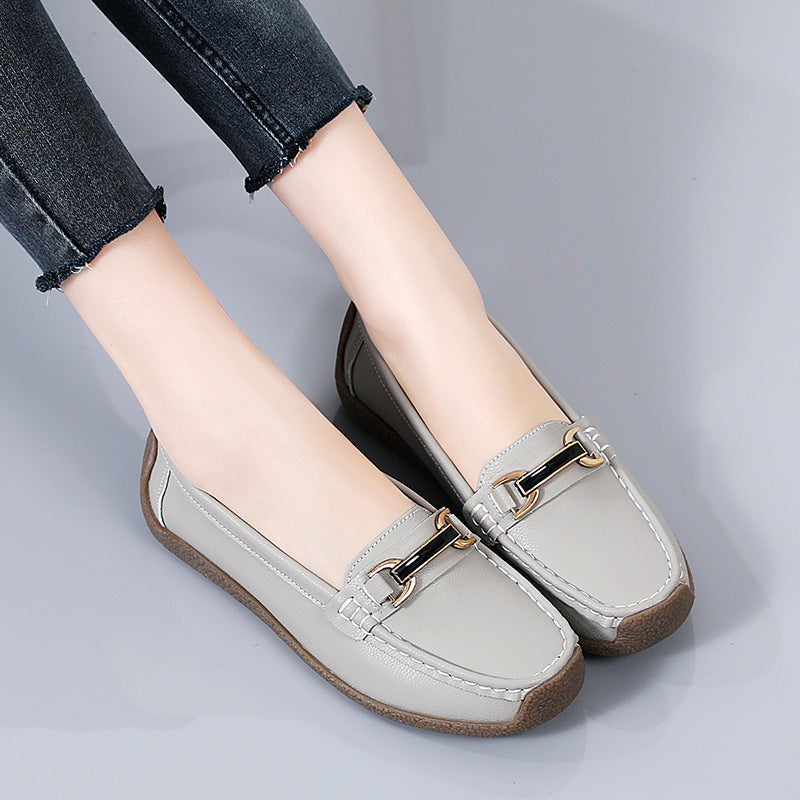 Mocassins confortables à surface douce, grande taille