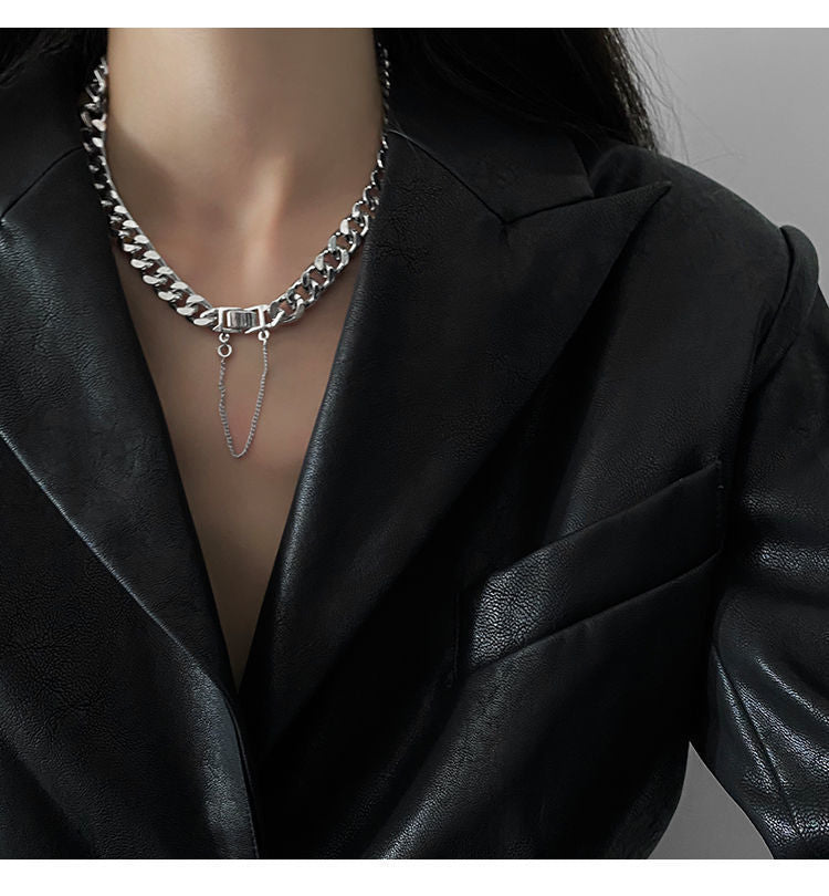 Collier cubain de Style européen et américain pour femmes, style Hip Hop