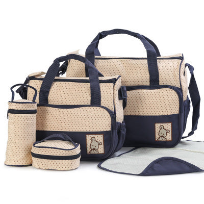 Sac à couches pour bébé, costumes pour maman, porte-biberon, poussette, ensembles de sacs à couches de maternité