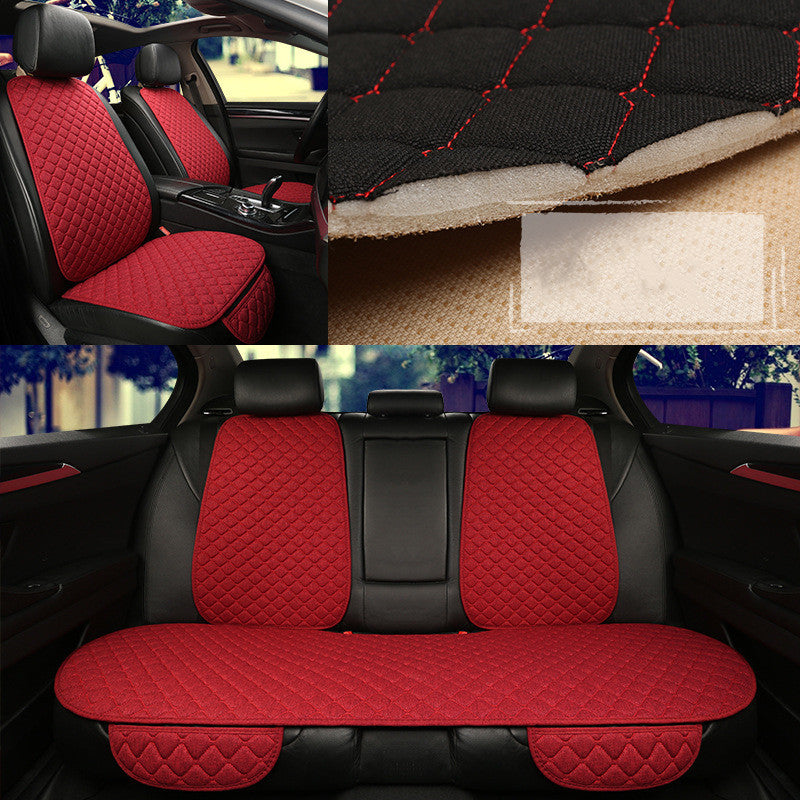 Protector de funda de asiento de coche de lino