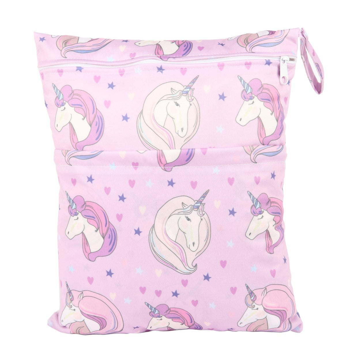 Bolsa de pañales con errores de gran capacidad y doble bolsillo, tamaño mediano