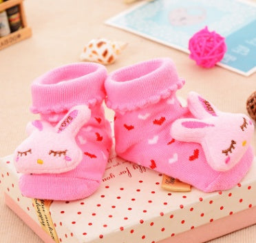 Chaussettes bébé en coton chaussettes de noël pour nouveau-nés cadeau Lot Animal antidérapant avec semelles en caoutchouc pour enfant garçon fille nouveau-né chaussettes bébé 
